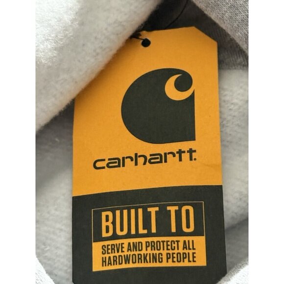 Carhartt Men's Midweight Signature Sleeve Logo Sweatshirt Hooded Loose Fit XL - Picture 5 of 7